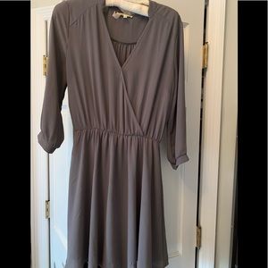 Francesca’s knee length gray dress